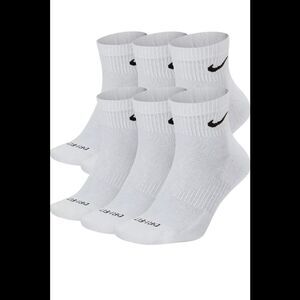 Nike Men's Everyday 5-Pack Ankle Socks White